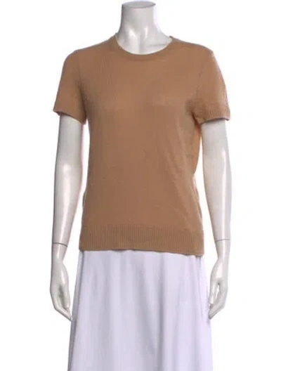 Pre-owned Theory Cashmere Crew Neck Sweater In Neutral