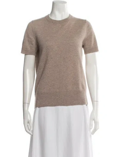 Pre-owned Theory Cashmere Crew Neck Sweater In Neutral