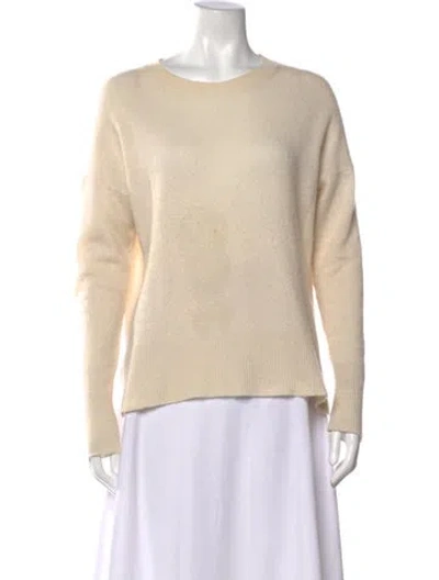 Pre-owned Theory Cashmere Crew Neck Sweater In Neutral