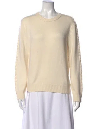 Pre-owned Theory Cashmere Crew Neck Sweater In Neutral