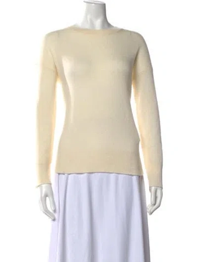 Pre-owned Theory Cashmere Crew Neck Sweater In Neutral