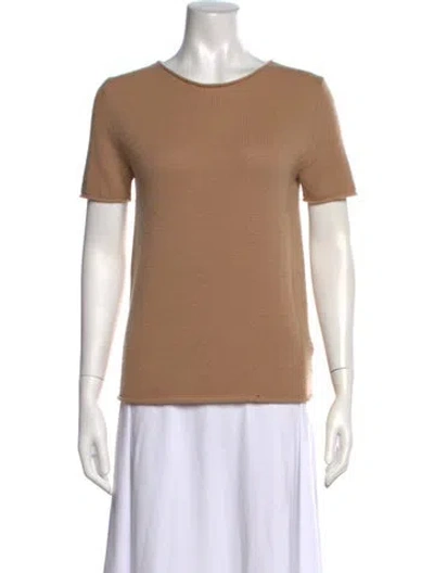 Pre-owned Theory Cashmere Crew Neck Sweater In Neutrals