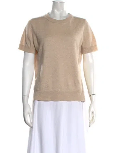 Pre-owned Theory Cashmere Crew Neck Sweater In Neutrals