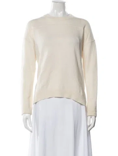 Pre-owned Theory Cashmere Crew Neck Sweater In Neutrals