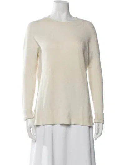 Pre-owned Theory Cashmere Crew Neck Sweater In Neutrals