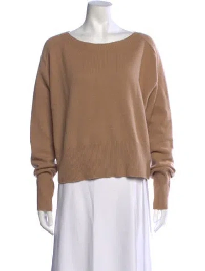 Pre-owned Theory Cashmere Crew Neck Sweater In Neutrals
