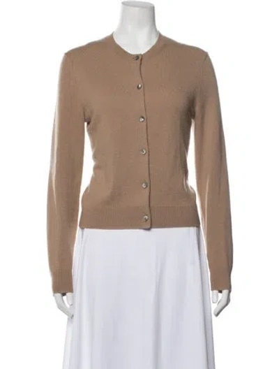 Pre-owned Theory Cashmere Crew Neck Sweater In Neutrals
