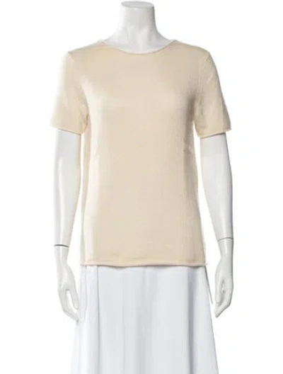 Pre-owned Theory Cashmere Crew Neck Sweater In Neutrals