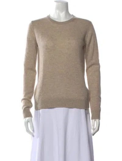 Pre-owned Theory Cashmere Crew Neck Sweater In Neutrals