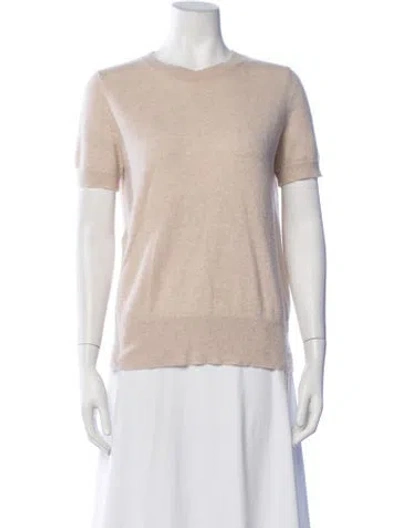 Pre-owned Theory Cashmere Crew Neck Sweater In Neutrals