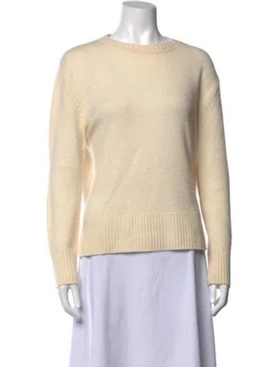 Pre-owned Theory Cashmere Crew Neck Sweater In Neutrals