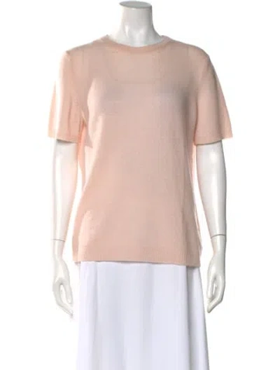 Pre-owned Theory Cashmere Crew Neck Sweater In Pink