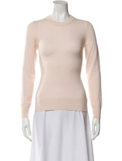 Pre-owned Theory Cashmere Crew Neck Sweater In Pink