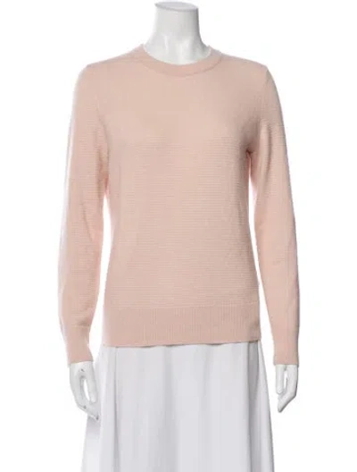 Pre-owned Theory Cashmere Crew Neck Sweater In Pink