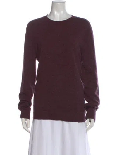 Pre-owned Theory Cashmere Crew Neck Sweater In Purple