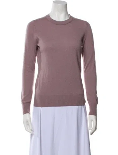 Pre-owned Theory Cashmere Crew Neck Sweater In Purple