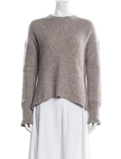 Pre-owned Theory Cashmere Crew Neck Sweater In Purple