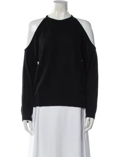 Pre-owned Theory Cashmere Crew Neck Sweater W/ Tags In Black