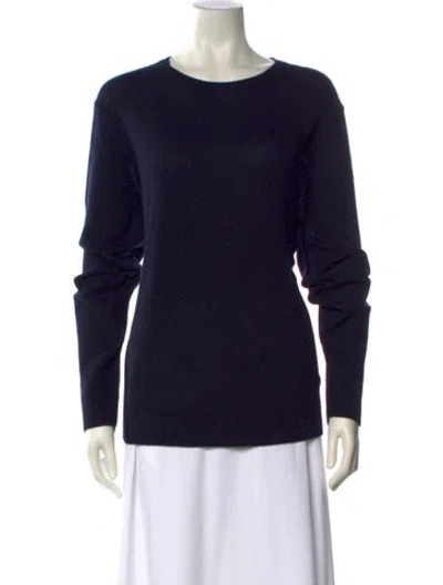 Pre-owned Theory Cashmere Crew Neck Sweater W/ Tags In Black