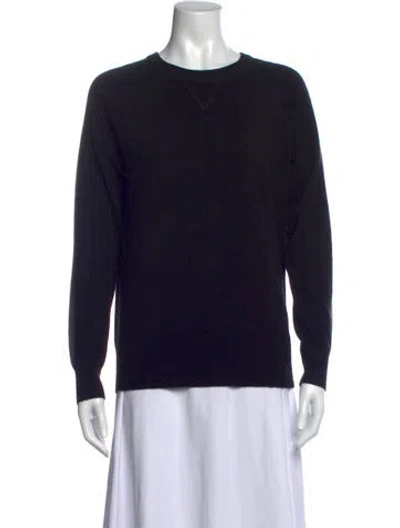 Pre-owned Theory Cashmere Crew Neck Sweater W/ Tags In Black