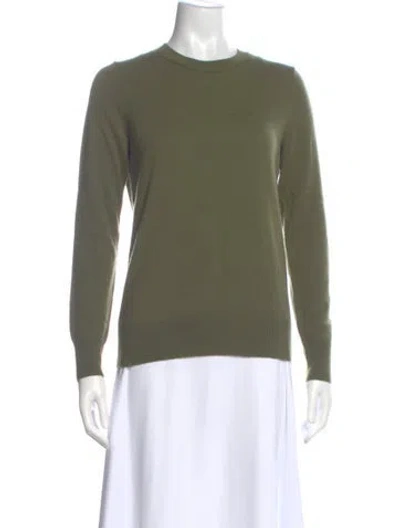 Pre-owned Theory Cashmere Crew Neck Sweater W/ Tags In Green