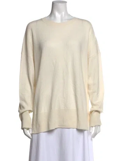 Pre-owned Theory Cashmere Crew Neck Sweater W/ Tags In Neutral