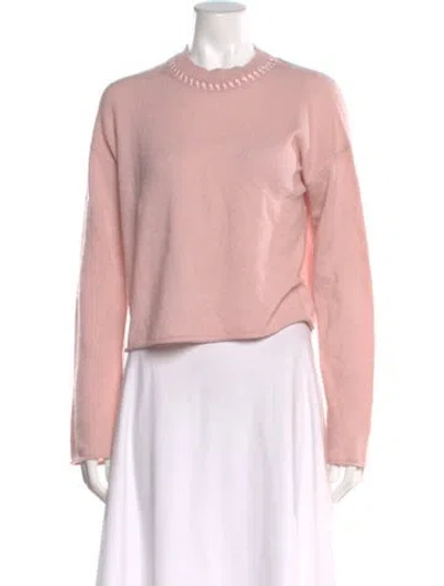 Pre-owned Theory Cashmere Crew Neck Sweater W/ Tags In Pink