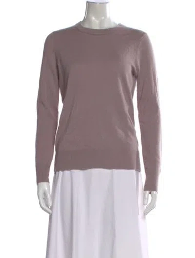 Pre-owned Theory Cashmere Crew Neck Sweater W/ Tags In Purple