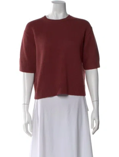 Pre-owned Theory Cashmere Crew Neck Sweater W/ Tags In Red