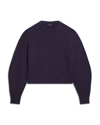Theory Cashmere Crewneck Sweater In Blue