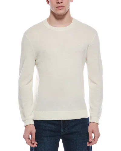 Theory Cashmere Crewneck Sweater In White