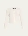 Theory Cashmere Cropped Cardigan Sweater