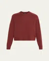 Theory Cashmere Cropped Crewneck Sweater