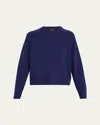 Theory Cashmere Cropped Crewneck Sweater