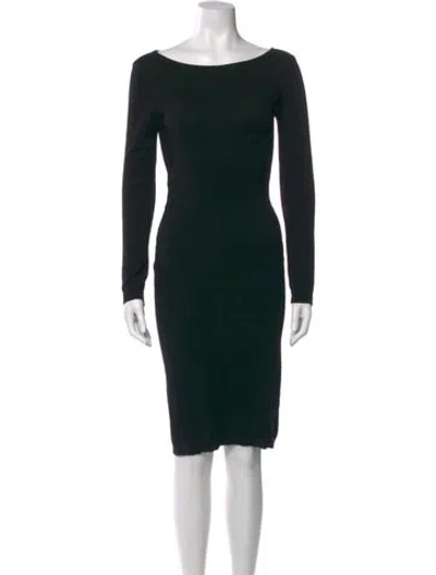 Pre-owned Theory Cashmere Knee-length Dress In Blue