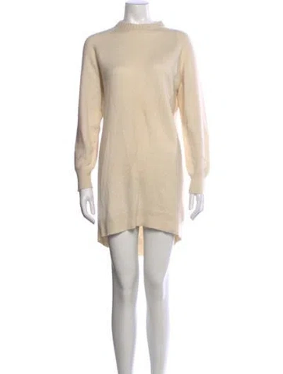 Pre-owned Theory Cashmere Knee-length Dress In Neutral