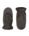 Theory Cashmere Lined Mittens In Gray