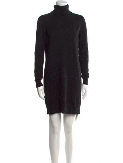 Pre-owned Theory Cashmere Mini Dress In Black