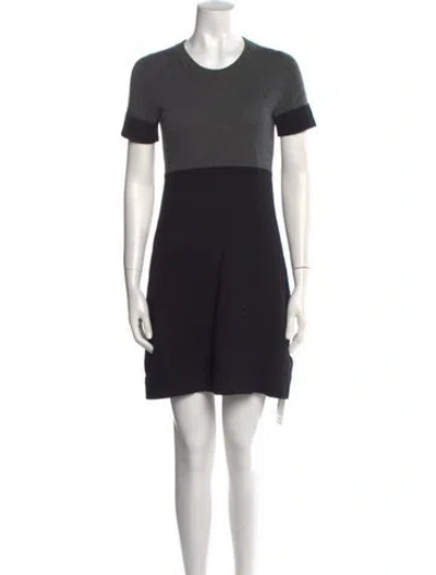 Pre-owned Theory Cashmere Mini Dress In Black