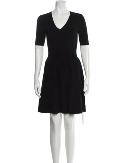 Pre-owned Theory Cashmere Mini Dress In Black