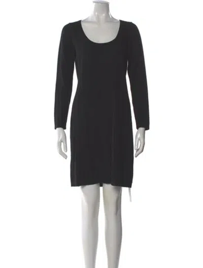 Pre-owned Theory Cashmere Mini Dress In Black