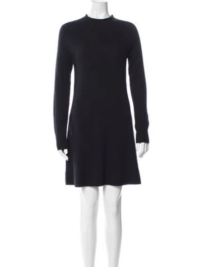 Pre-owned Theory Cashmere Mini Dress In Black