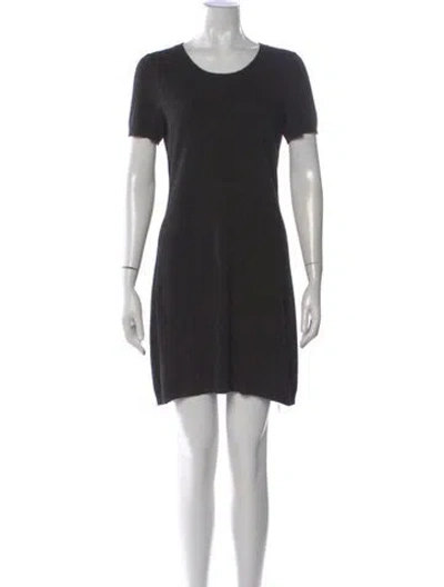 Pre-owned Theory Cashmere Mini Dress In Black