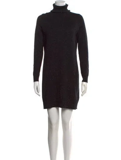 Pre-owned Theory Cashmere Mini Dress In Black