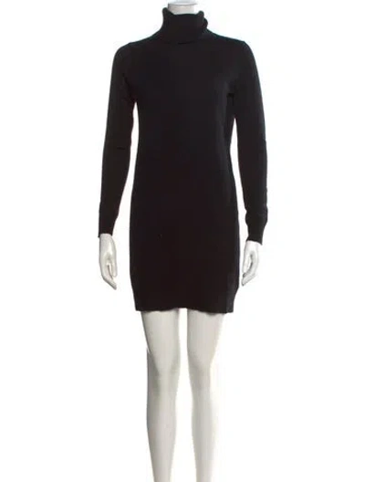 Pre-owned Theory Cashmere Mini Dress In Black