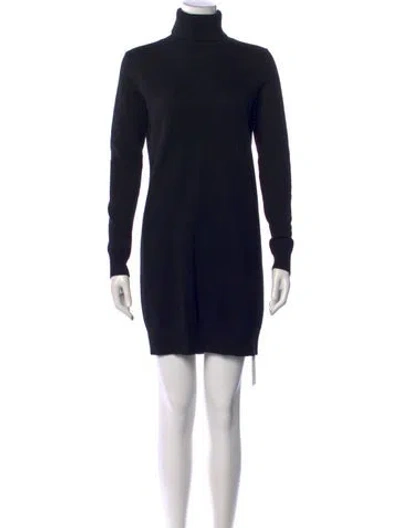 Pre-owned Theory Cashmere Mini Dress In Black