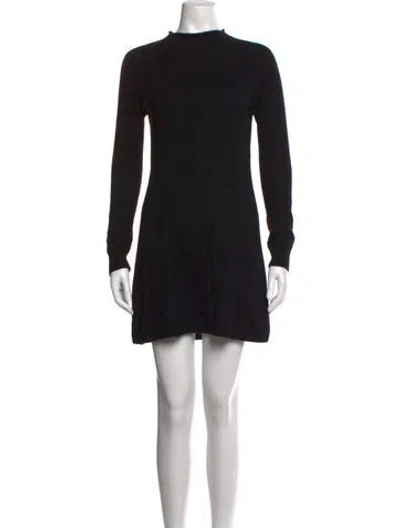 Pre-owned Theory Cashmere Mini Dress In Black