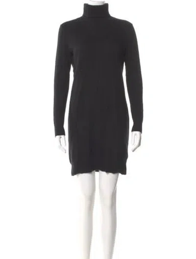 Pre-owned Theory Cashmere Mini Dress In Gray