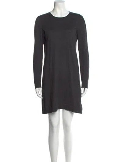 Pre-owned Theory Cashmere Mini Dress In Gray