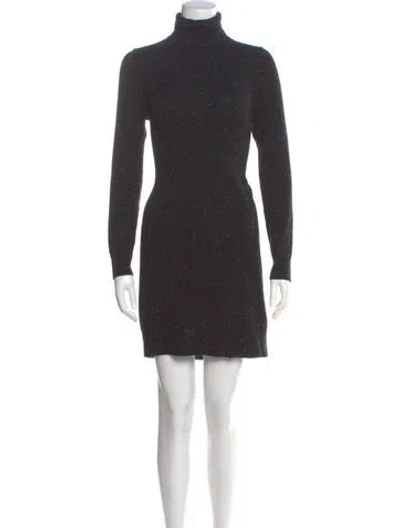 Pre-owned Theory Cashmere Mini Dress In Gray